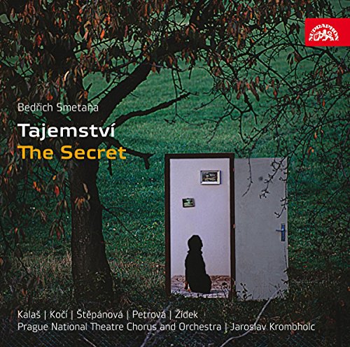 CD cover: a child stands before a white door framed by trees.