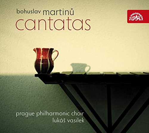 CD cover: "Cantatas" by Martinů, featuring a vase and shelf.