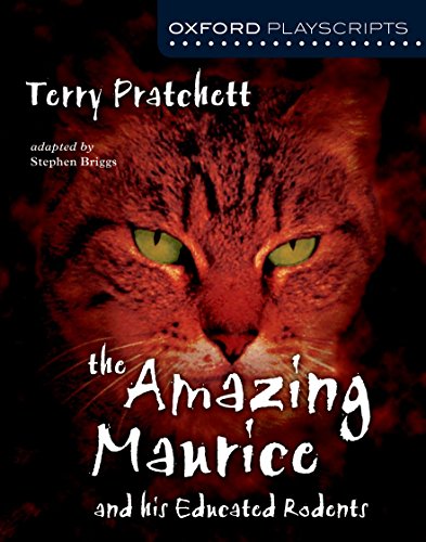 Play script cover featuring a close-up of a red tabby cat’s face.