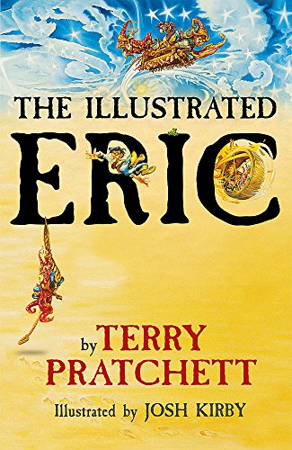 Book cover for “The Illustrated Eric” by Terry Pratchett, with fantastical art.