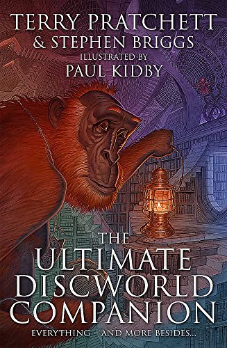 Book cover featuring an orangutan holding a lantern in a library.