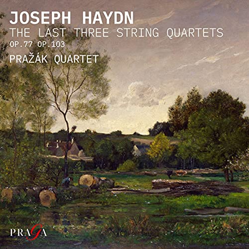 CD cover: landscape painting with text "Haydn: The Last Three String Quartets".