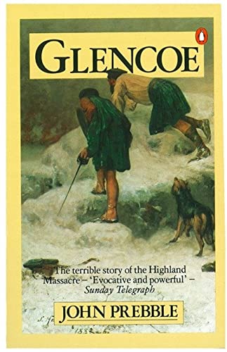 Book cover depicting figures in Scottish Highland dress, Glencoe massacre theme.