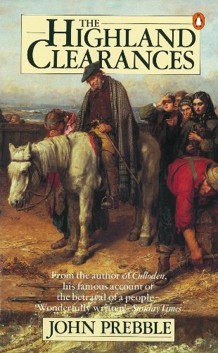 Book cover showing a painting of a man on a horse and displaced people.