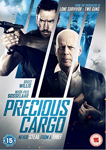 “Precious Cargo” DVD cover featuring Bruce Willis and Mark-Paul Gosselaar holding guns.