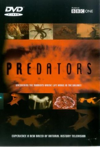 DVD cover for "Predators" featuring images of various hunting animals.