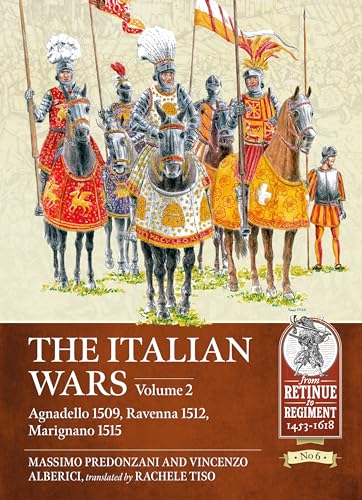 Book cover depicting Renaissance-era soldiers on horseback, “The Italian Wars Volume 2.”