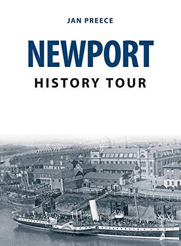 Book cover withSCC with title Newport History Tour and a vintage harbor photo.