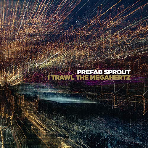 Prefab Sprout album cover: abstract streaks of light over dark cityscape.