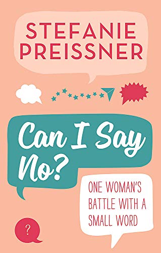 Book cover with teal speech bubble reading “Can I Say No?” and peach background.