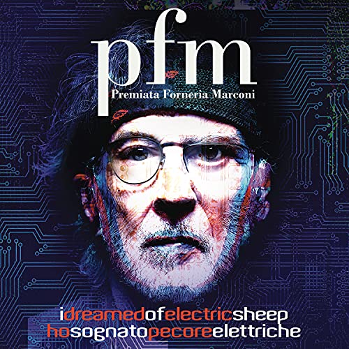 PFM album cover: portrait of a man with glasses and circuit board background.