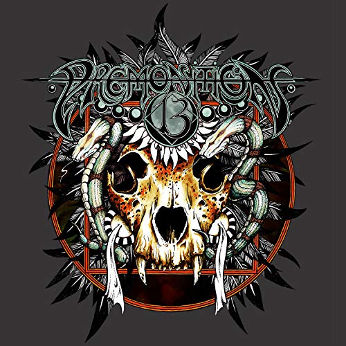 CD cover art: skull with snakes and feather-like design.