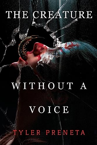 Book cover: a person with blood on their face, cracked glass overlay.
