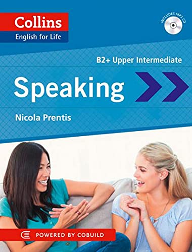 Book cover for Collins English for Life Speaking B2+ featuring two women talking together.