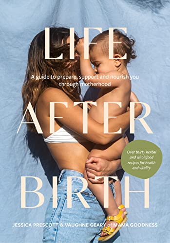 Book cover: mother holding baby, text reads "Life After Birth.