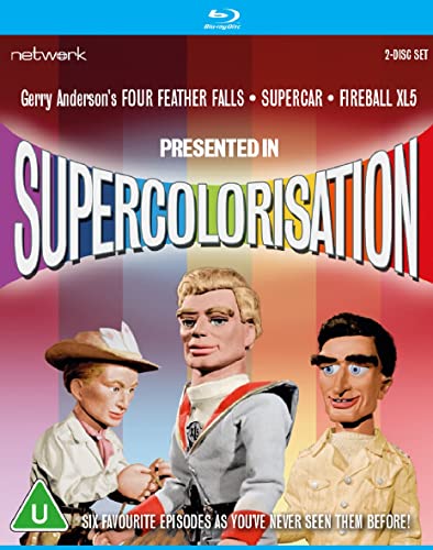Blu-ray cover featuring three puppet characters with colorful striped background.