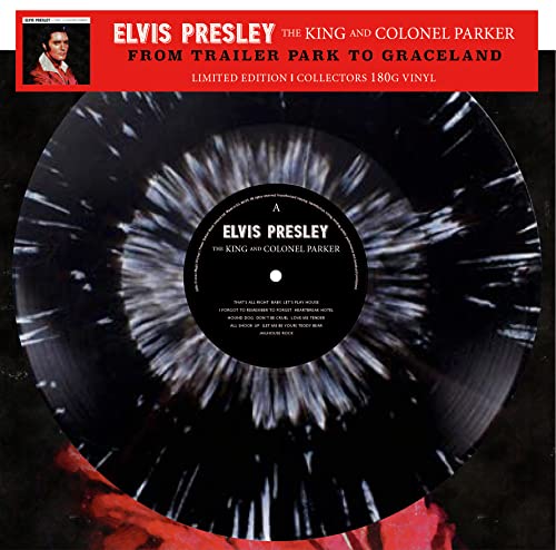 Splatter vinyl record for Elvis Presley’s “The King and Colonel Parker.”