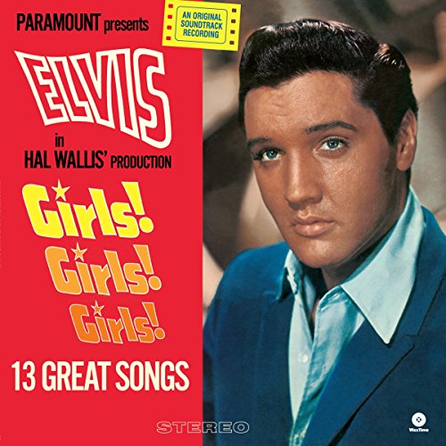 Elvis Presley album cover for "Girls! Girls! Girls!" featuring a portrait.
