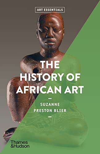 Book cover featuring a dark wooden African sculpture and green triangle.
