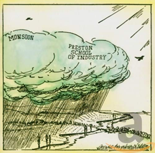 CD cover for "Monsoon" by Preston School of Industry, featuring a cloud.