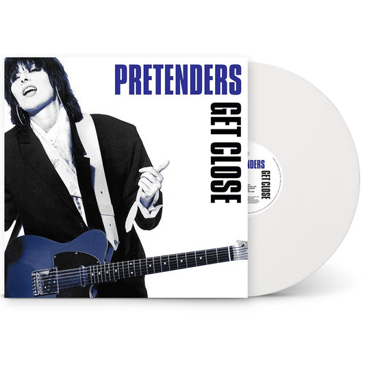 Pretenders "Get Close" vinyl record with Chrissie Hynde portrait.