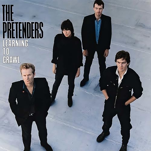 The Pretenders band portrait on the "Learning to Crawl" album cover.