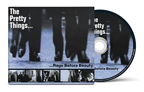 The Pretty Things Rage Before Beauty CD cover showing legs walking and small photos.