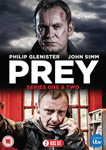 DVD cover for Prey Series 1 and 2 featuring Philip Glenister and John Simm.