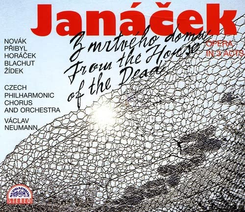 CD cover for Janáček's From the House of the Dead with wire fence background.