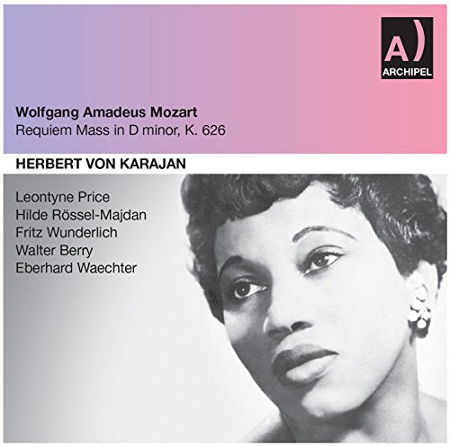 CD cover: Mozart’s Requiem, featuring portrait of Leontyne Price.