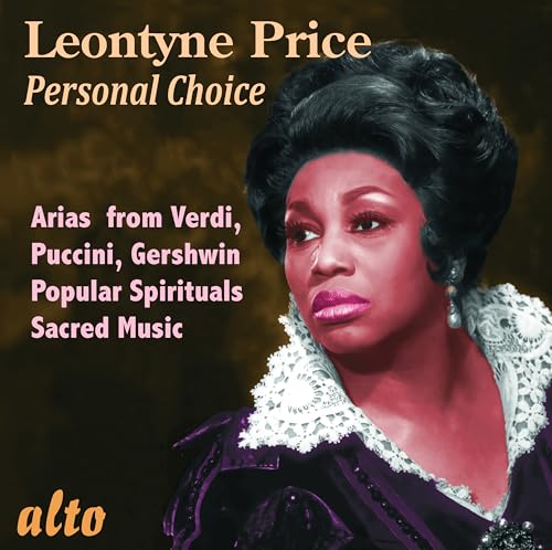 CD cover featuring portrait of opera singer Leontyne Price in purple gown.