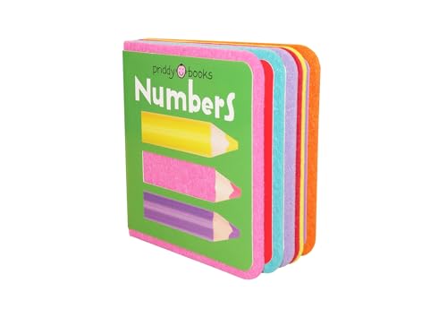 Colorful felt book titled "Numbers" with crayon illustrations.