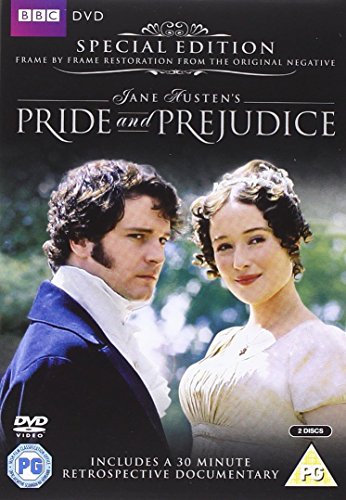 "DVD cover featuring a man and woman in 19th-century attire against a gray background."