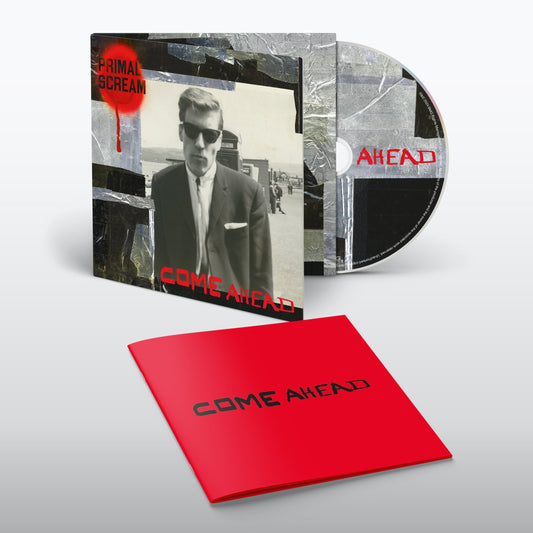 Primal Scream "Come Ahead" CD with booklet, featuring a man in a suit.