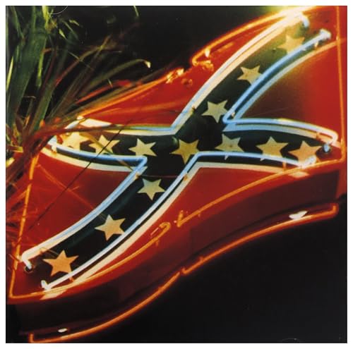 CD cover: a red and blue Confederate flag with glowing stars.
