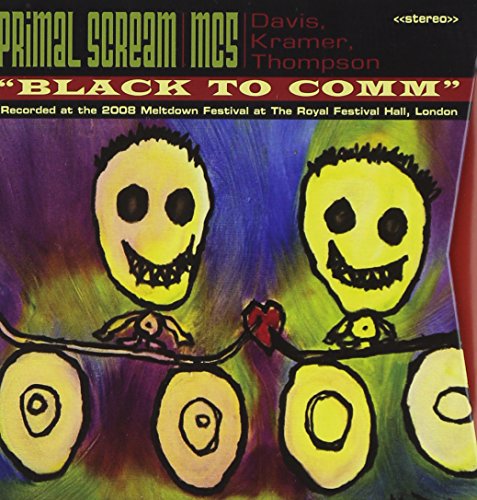 "Album cover featuring cartoonish yellow figures against a multicolored background."