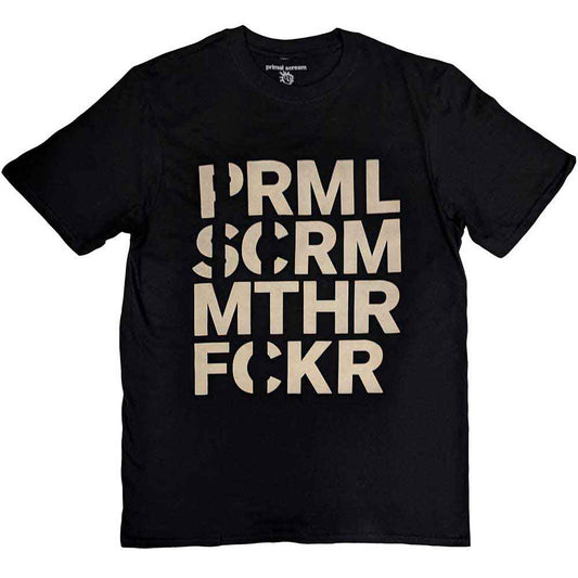 Black unisex T-shirt featuring the word Muthafucka printed in bold white text.