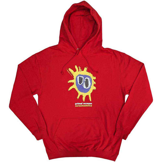 Medium, unisex pullover hoodie featuring album art from Primal Scream’s Screamadelica.