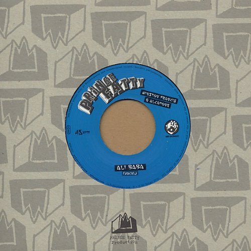 Blue vinyl record with "Prince Fatty" label on a patterned background.
