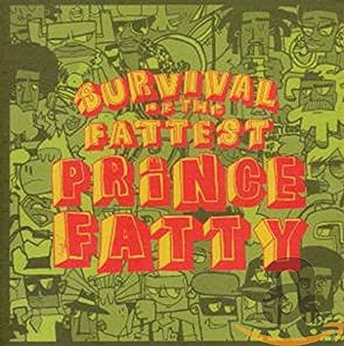 Green album cover featuring a collage of cartoon faces with red 3D text overlay.