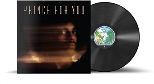 Prince’s “For You” vinyl record, featuring a portrait of the artist.