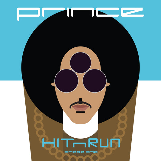 Prince album cover: stylized portrait with dark hair and sunglasses.