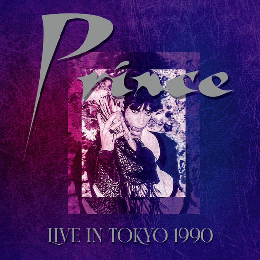 Prince album cover, "Live In Tokyo 1990," featuring a portrait of Prince.