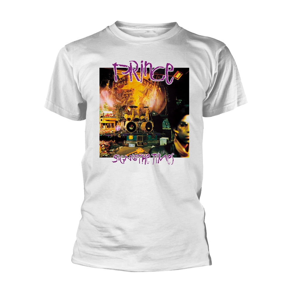 White Prince t-shirt with “Sign O’ The Times” album artwork graphic.