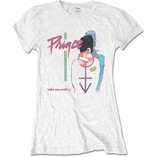 White Prince t-shirt featuring album art from “Take Me With U”.