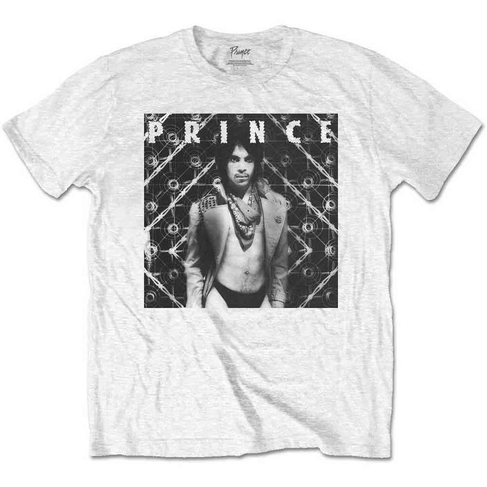 Black unisex t-shirt with “Dirty Mind” Prince album art, size XXX-Large.