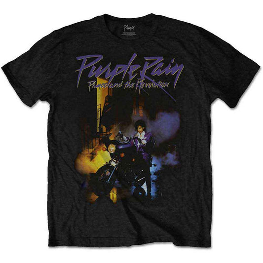 Purple Prince t-shirt, “Purple Rain” design on front and back, size XX-Large.