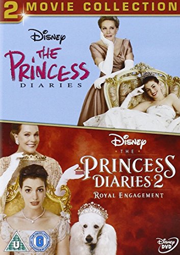 DVD cover for The Princess Diaries two-movie collection featuring Anne Hathaway and Julie Andrews.