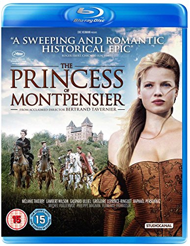 Blu-ray cover art featuring a woman in historical dress and men on horseback.