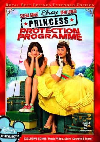 DVD cover for "Princess Protection Programme" featuring Selena Gomez and Demi Lovato.